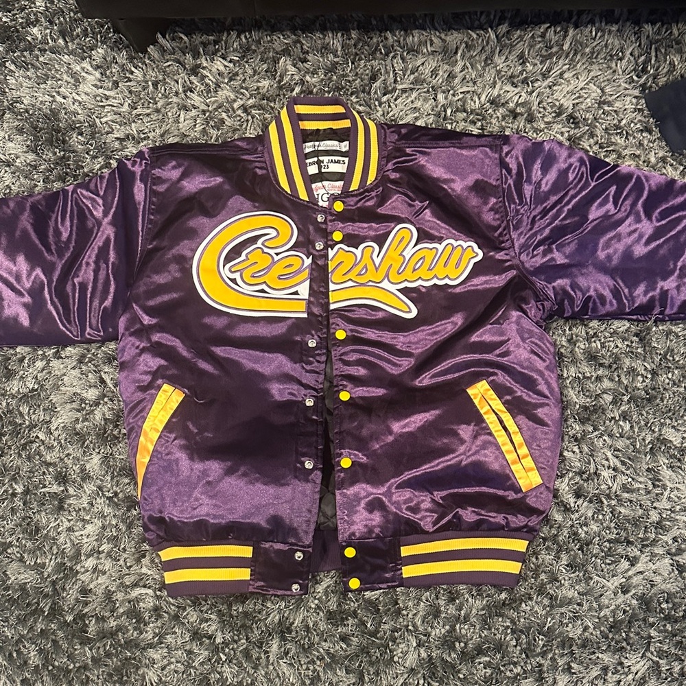 Nostalgia Purple and Yellow Men’s Puffer Jacket